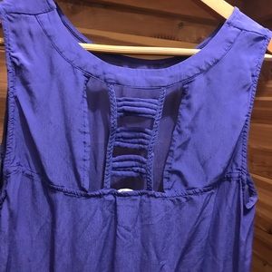 Purple tank with back detail